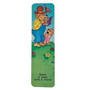 Vintage 80s Berenstain Bears Bookmark, Papa Sister, 1988 One Stop Posters 2-1059